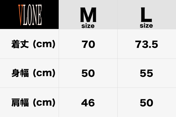 ヴィーロン t シャツ サイズ 感