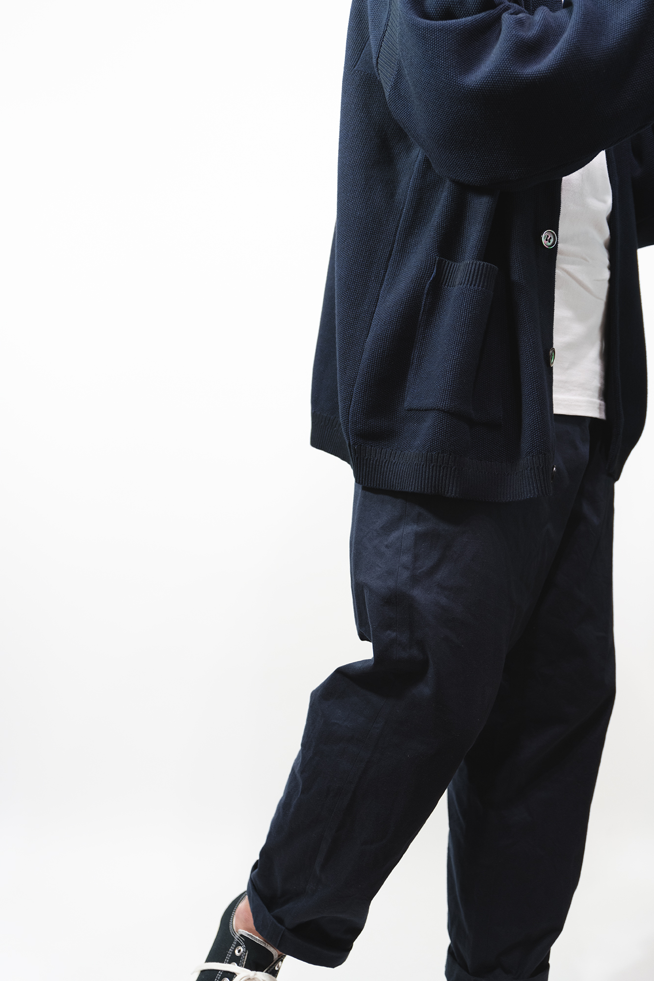 自然に生地が落ちていきます