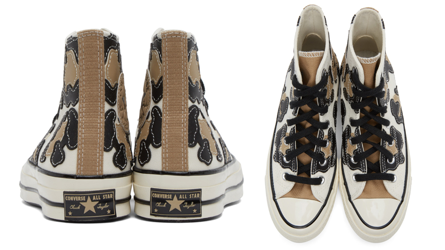 CT70 レザーアップリケ・ハイカット