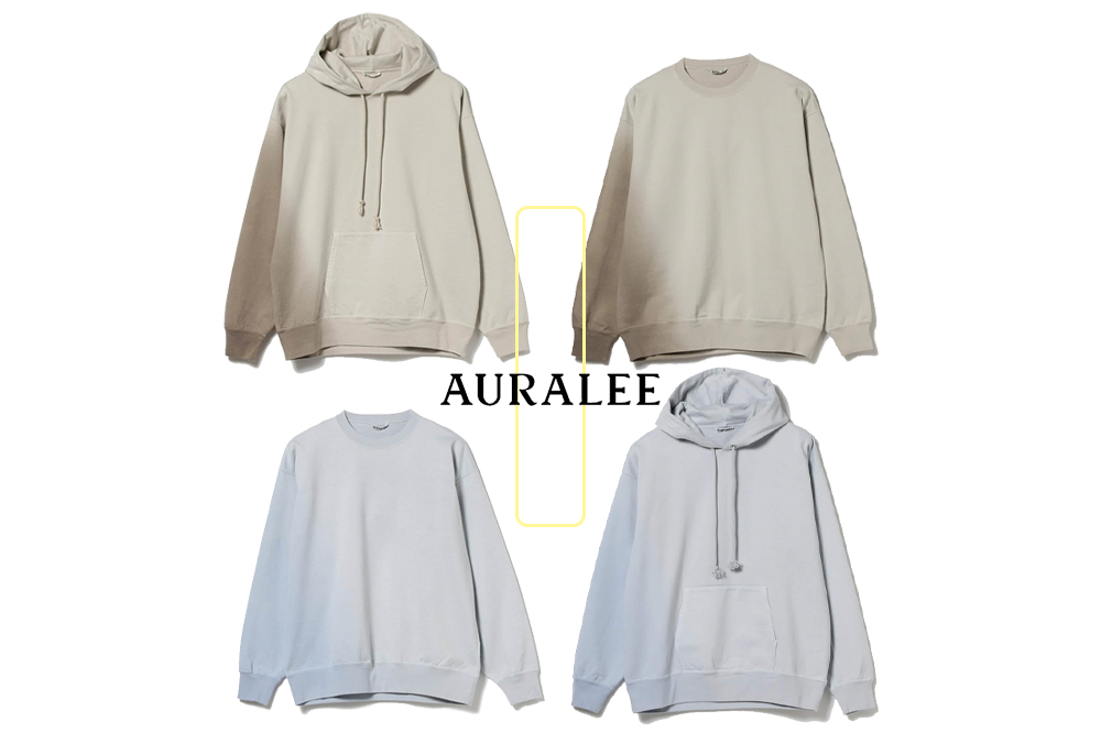 美色。AURALEE (オーラリー) から新作グラデーション染めスウェット2型が登場！ | isiki Factory