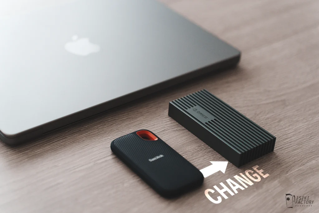 Thunderbolt対応の外付けSSD